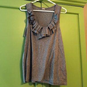 J. Crew Ruffles & Roses Tank
